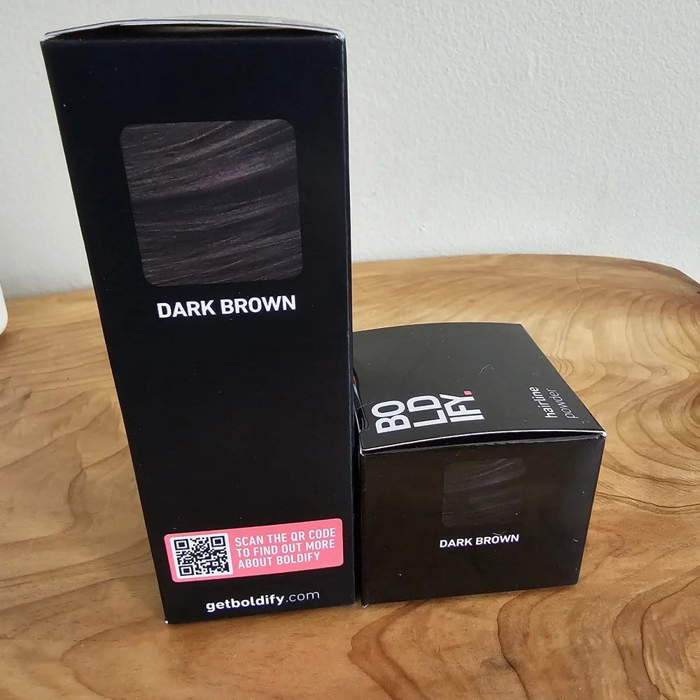 Boldify Hair Thickening Fibers and Hairline Powder Set